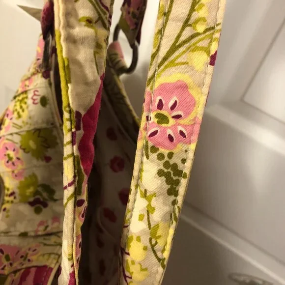 Vera Bradley women pink and lime handbag, 12 x 9 x 5 - Picture 16 of 16